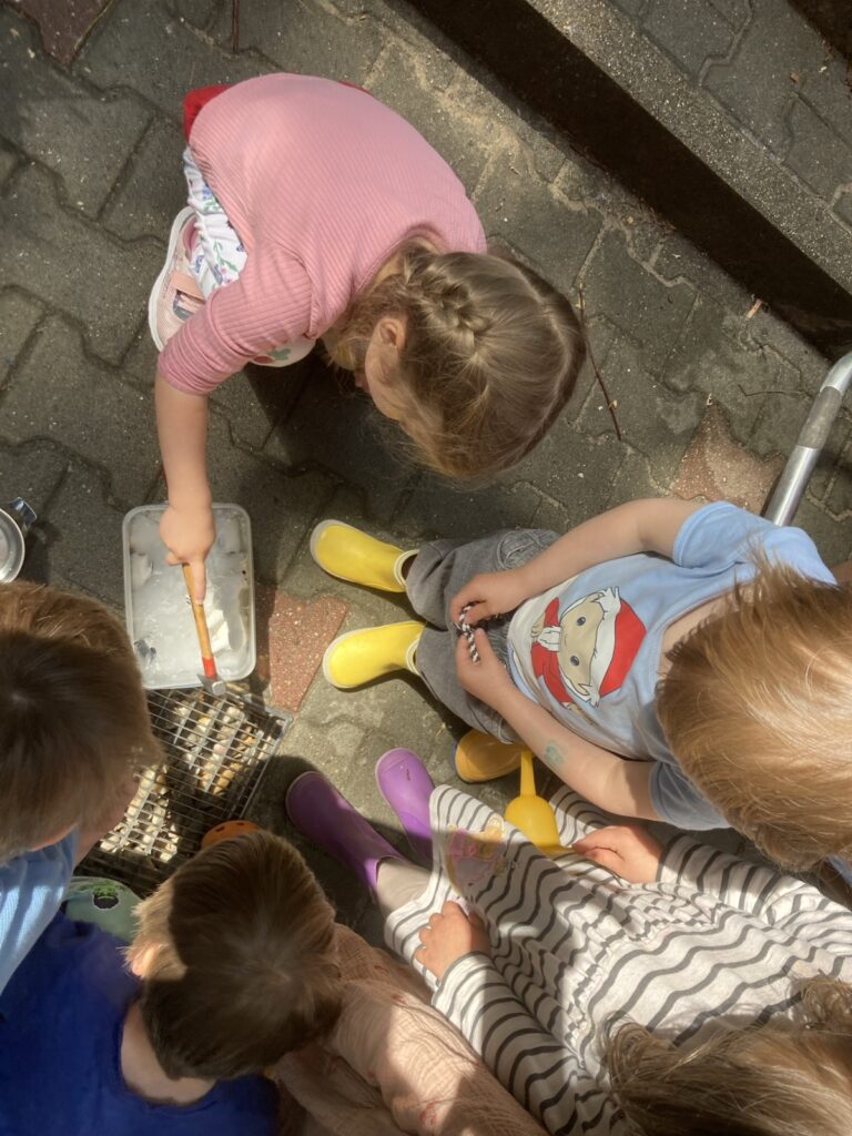 Bild von dem Wasserexperiment